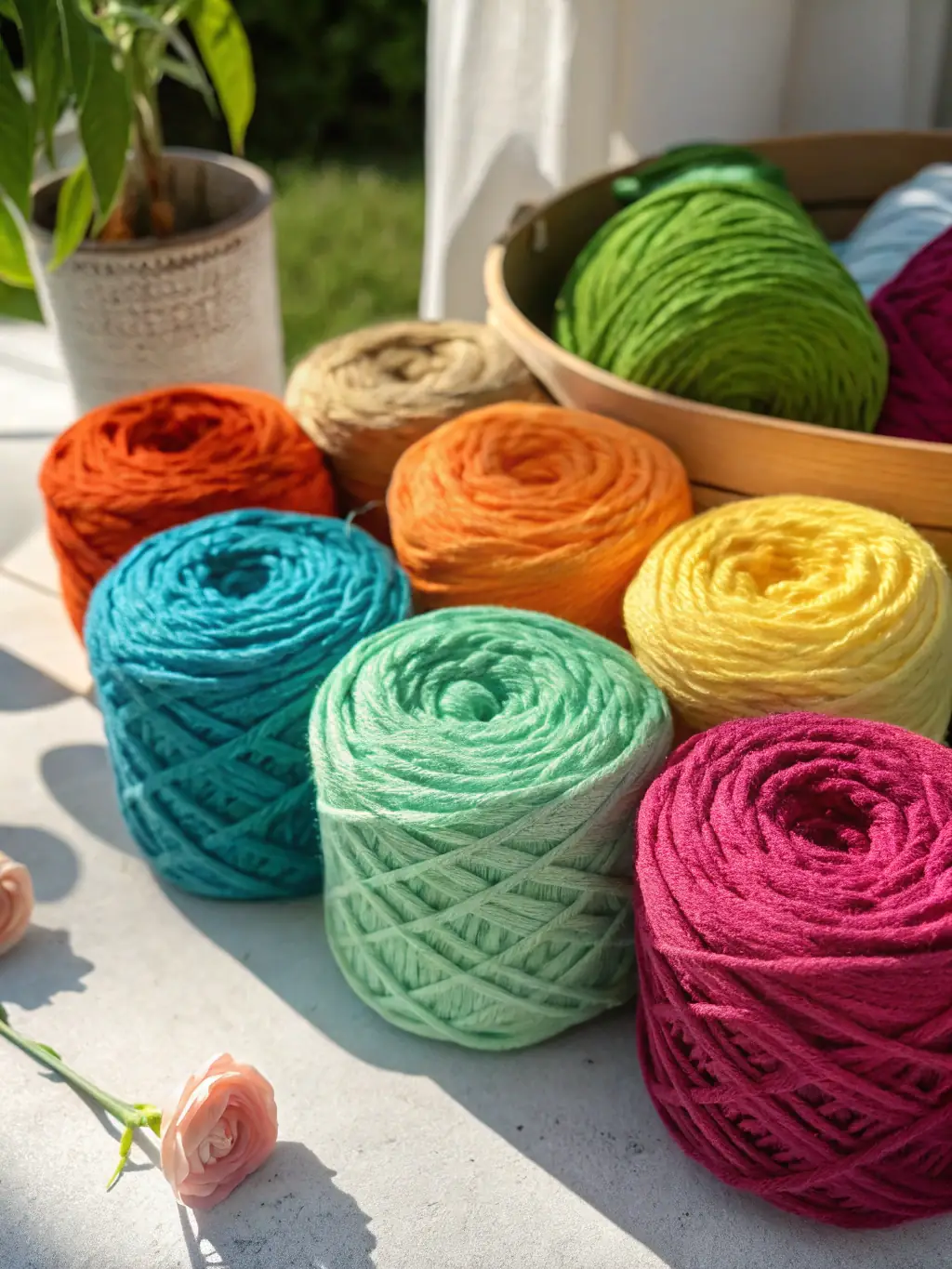Close-up of nylon and polyester fibers intertwined, highlighting their strength and elasticity, used in Arlin One Textile's performance socks.
